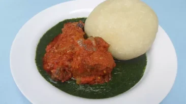 Eba and ewedu
