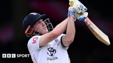 Harry Brook plays a big shot