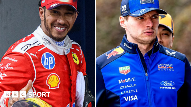 Lewis Hamilton and Max Verstappen