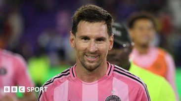 Lionel Messi during Inter Miami's 4-2 win against Orlando City