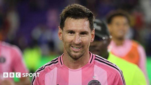 Lionel Messi during Inter Miami's 4-2 win against Orlando City