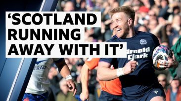 Kyle Steyn scores for Scotland