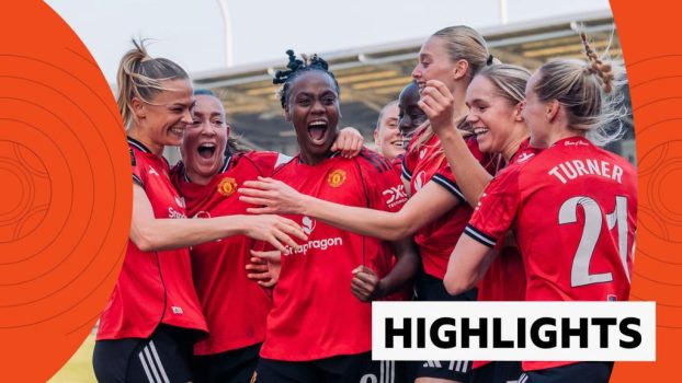 Manchester United Women's team celebrating