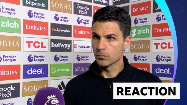 Mikel Arteta in post match interiew