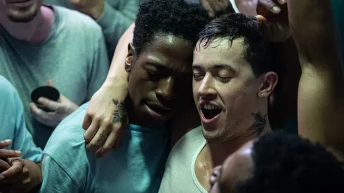 David Jonsson and Tom Blyth in a Brawny Prison Film