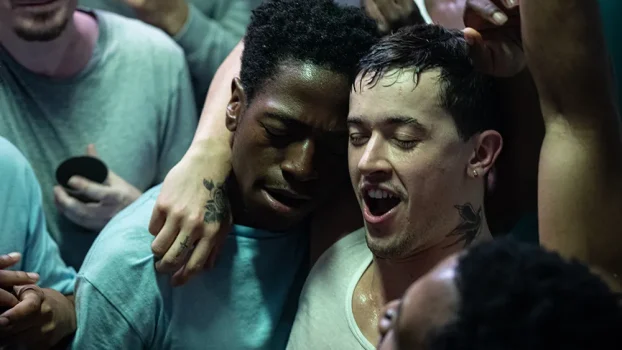 David Jonsson and Tom Blyth in a Brawny Prison Film