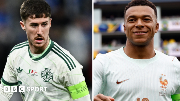 Trai Hume and Kylian Mbappe