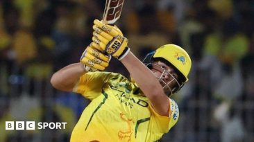 Prashant Veer in action for Chennai Super Kings in the 2026 IPL