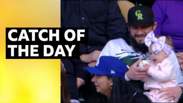 Colorado Rockies fan and baby