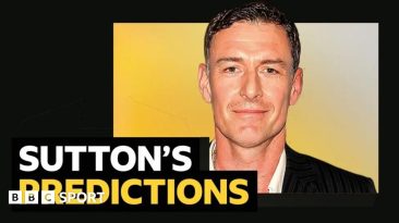 A picture of Chris Sutton with wording next to it that says BBC Sport columnist Chris Sutton