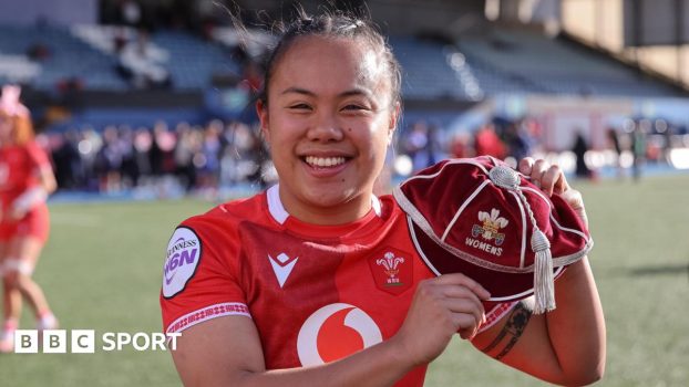 Jenna De Vera with her first Wales cap