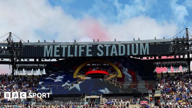 A general view of MetLife Stadium during the Club World Cup final between Chelsea and Paris St-Germain in July 2025