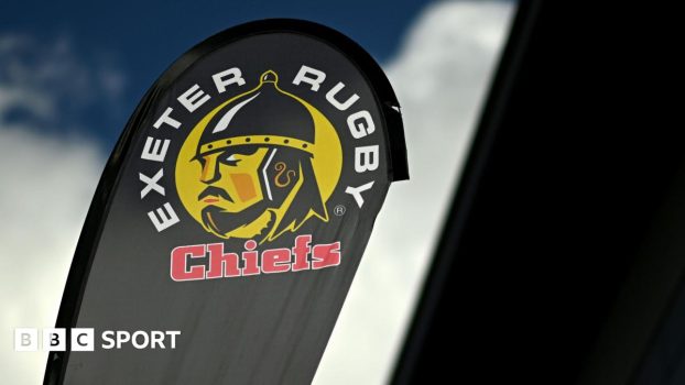 Exeter Chiefs banner outside Sandy Park