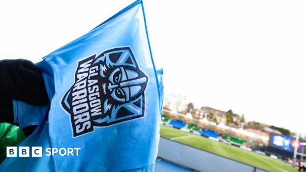 Glasgow Warriors flag at Scotstoun Stadium