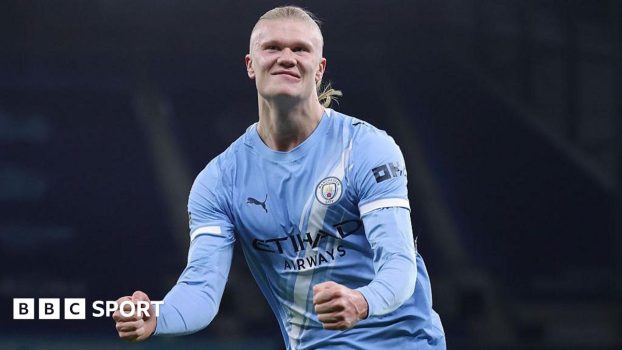 Erling Haaland celebrates